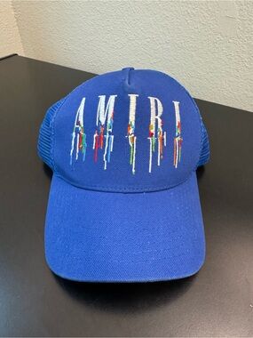 Amiri Paint Drip Logo Trucker Hat